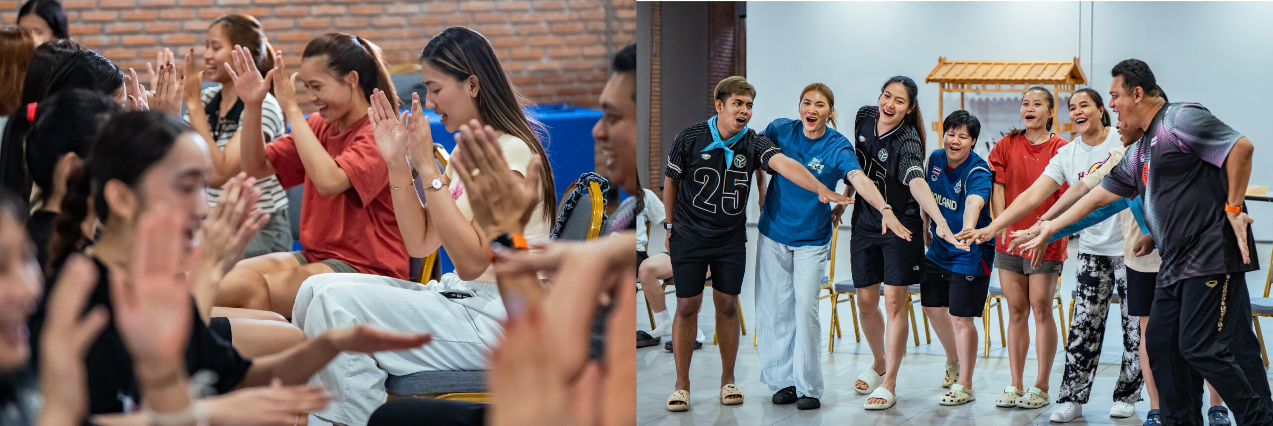 ทีมวอลเลย์บอลหญิงทีมชาติไทย One Team Thailand ณ Pattana Sports Resort